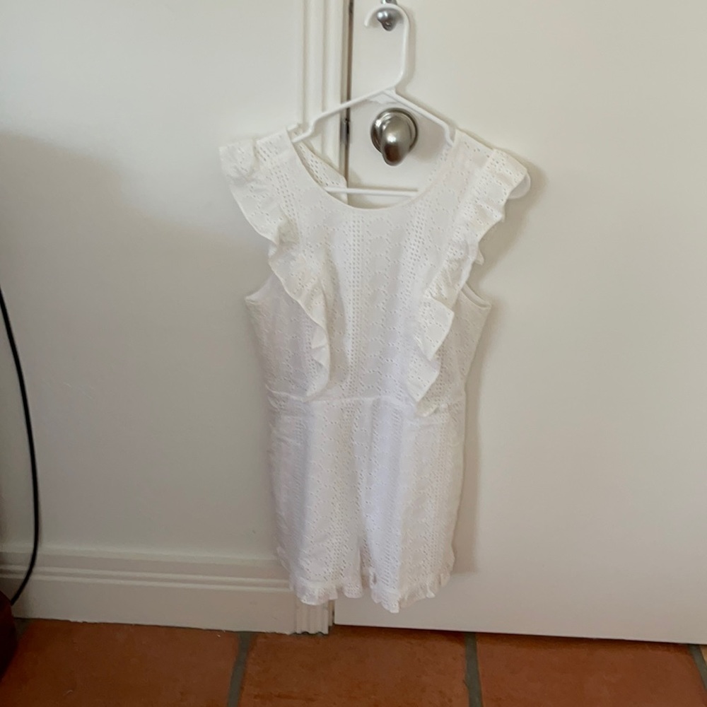 White eyelet dress